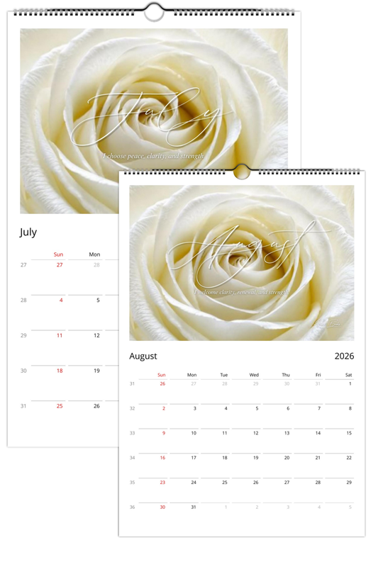 Clarity, Renewal & Strength | A White Rose 3-Piece Gift Set