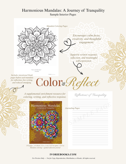 Harmonious Mandalas: Tranquility | Ivorie Books