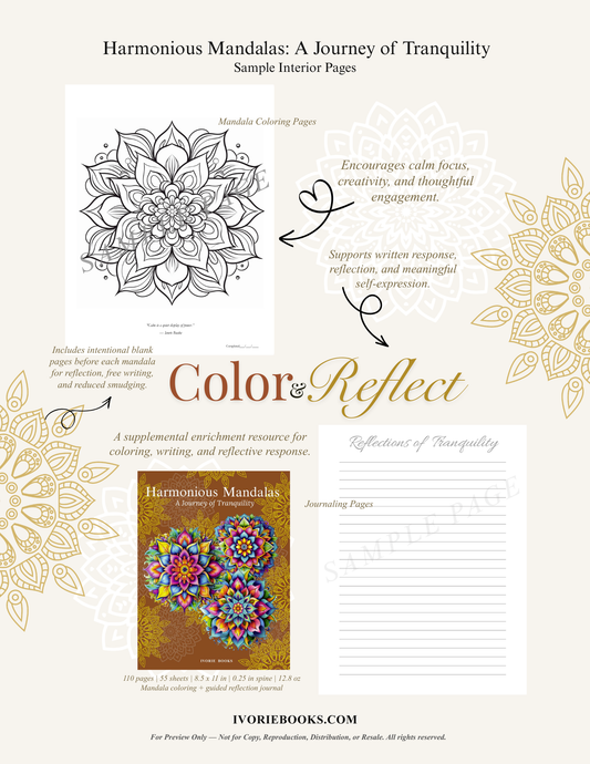 Harmonious Mandalas: Tranquility | Ivorie Books