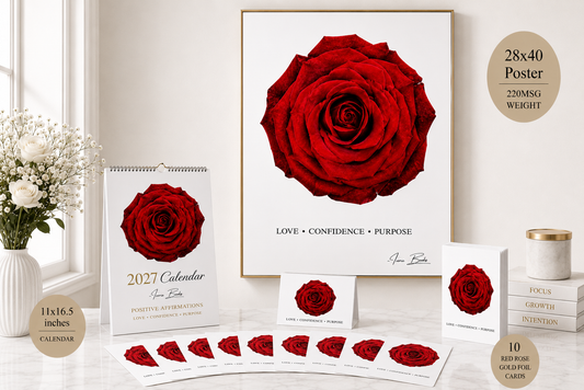 Love, Confidence & Purpose | A Red Rose 3-Piece Gift Set