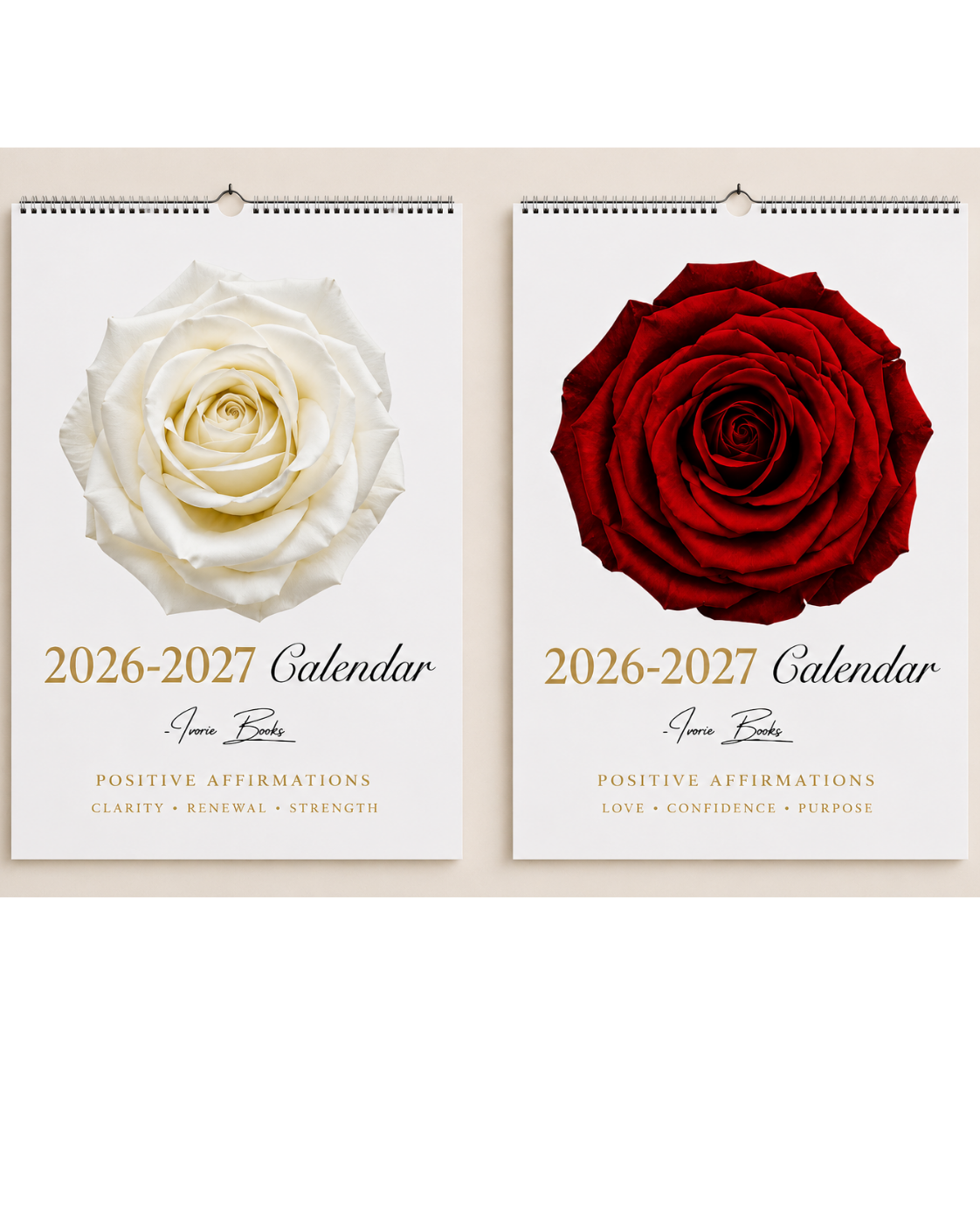 Signature Rose 2026–2027 Calendar Duo | A 2 Calendar Gift Set