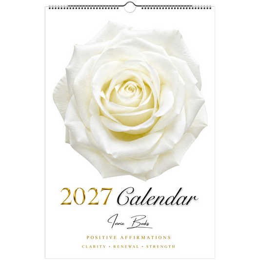 White Rose 2027 wall calendar by Ivorie Books..