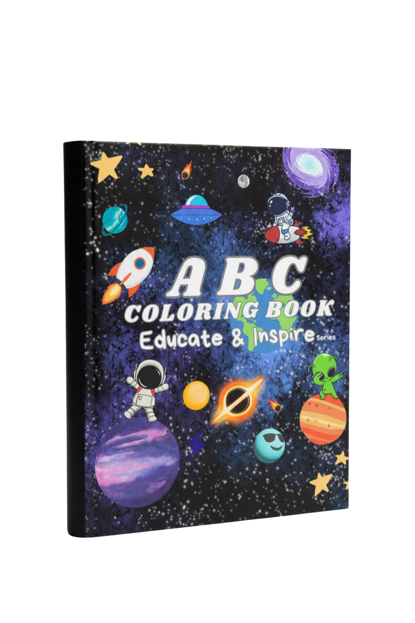 ABC Coloring Book: Educate & Inspire - Space Edition