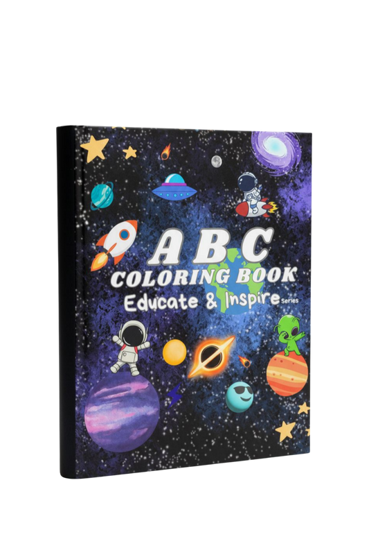 ABC Coloring Book: Educate & Inspire - Space Edition
